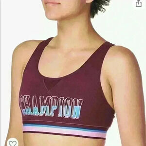 Champion Sport Bra Women's The Authentic Dark Purple Size L Athletic Gym Outdoor